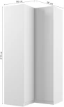 Шкаф Woodville Мадера ШМУ лдсп белый 520927