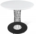 Стол SHT-TU3-1/80 МДФ черный муар/белый Sheffilton SHT-TU3-1 8422118701