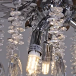 Потолочная люстра на штанге хрустальная Reluce 01108-0.3-340 CR (220V)