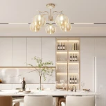 Потолочная люстра на штанге Arte Milano Napoli 327719/5 FG+WH (220V, шар)