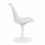 Стул TULIP FASHION CHAIR (mod.109) белый / белый (металл/пластик/PU)