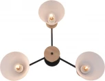 Потолочная люстра на штанге Reluce 01625-0.3-03 BK+WOOD (220V)