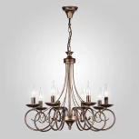 Подвесная люстра Eurosvet 22404 22404/8 черный с золотом