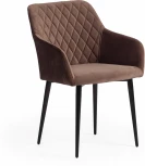 Кресло BREMO (mod. 708) / 2 шт. в упаковке Tetchair (Ткань,Металл/Коричневый,Черный) арт.24525