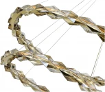 Подвесной светильник ST Luce Diamanta SL6009.203.02 Хром/Прозрачный, Янтарный LED 1*45W 3000K (220V, на тросе)