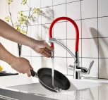 Смеситель Lemark Comfort LM3070C-Red для кухонной мойки