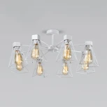 Потолочная люстра на штанге Trappola 70107/8 белый Eurosvet