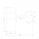 Спот Eurosvet Viero 20096/1 белый/ хром (220V, выключатель)