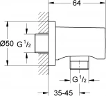 Шланговое подключение Grohe Rainshower 27057LS0
