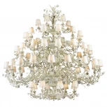 Подвесная большая люстра Lucia Tucci Fiori Di Rose 1775.64 (220V, на цепи, цветы, ветки, розы)