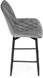 Полубарный стул Notta Баодин К Б/К крутящийся темно-серый / черный 520608