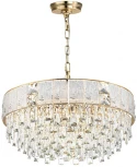 Подвесная люстра Odeon Light Fiesta 5070/12 золото/прозрачный/матовый/металл/хрусталь/стекло E14 12*40W (220V, на цепи)