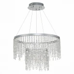 Подвесная люстра ярусная каскадная Vega SL6201.103.55 (LED, 220V, хрусталь, на тросе)