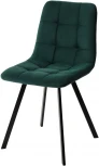 Стул CHILLI-Q SQUARE зеленый #19, велюр / черный каркас, 4 шт./1 к