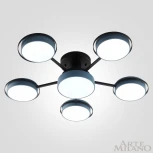 Потолочная люстра на штанге Arte Milano Ferrara 250406/5+1 Gr (LED, 220V, круглые)