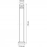 Наземный светильник Lightstar Raggio 376707 (LED, 220V, IP55)