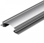 Профиль с экраном ALM-ARC-DOUBLE-2000 ANOD+FROST (Алюминий) 029852 Arlight