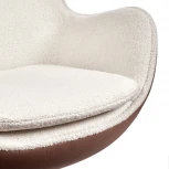 Кресло Bradex Home EGG STYLE CHAIR коричневый, экокожа (RF 0695)