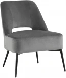Кресло Stool Group лаунж Бостон велюр тёмно-серый УТ000035316