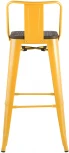 Стул барный Stool Group TOLIX WOOD со спинкой желтый УТ000001866