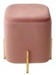 Пуф для гостиной ARES BLUVEL-52 PINK / GOLD