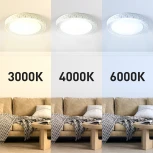 Потолочный светильник круглый светодиодный с пультом регулировкой цветовой температуры и яркости ЭРА SPB-6-70-RC Savern W (220V, круглые)