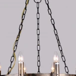 Подвесная люстра Favourite Fortezza 1144-10P (220V, на цепи, подсвечник, свеча, кольцо)