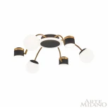 Потолочная люстра на штанге Arte Milano 272040/6 BK/GD (LED, 220V, шарики)