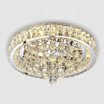 Потолочная люстра светодиодная хрустальная с управлением смарфоном с регулировкой цветовой температуры и яркости LED4U LED4U L032-500 с функцией УД