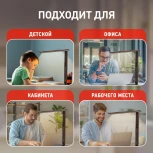 Офисная настольная лампа светодиодная складываемая с термометром будильником часами календарем с регулировкой цветовой температуры яркости и беспроводным ЗУ ЭРА NLED-505-10W-BR (220V, сенсорный выключатель)