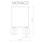 Подвесной светильник Nowodvorski Monaco 9363 (220V, на проводе, шарики)