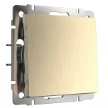 Выключатель одноклавишный проходной (шампань рифленый) Werkel W1112010 (a051435)