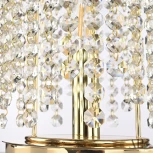 Интерьерная настольная лампа хрустальная APL LED Sicilia SH500.L3.17-26.B.Gd.E14