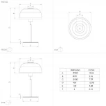 Настольная лампа Eglo Solo 2 900142 (220V, выключатель, гриб)