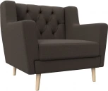 Кресло Брайтон Люкс (Коричневый/Рогожка) Лига Диванов арт.125038