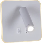 Спот с выключателем светодиодный для чтения Reluce 86202-9.2-001KT LED12W WT (220V)