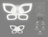 Потолочная люстра Ambrella Acrylica FA4488 (регулировка яркости, LED, 220V, пульт управления, цветы)