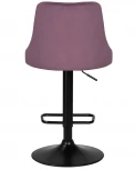 Стул барный DOBRIN JOSEPH BLACK (пудрово-сиреневый велюр (MJ9-52)) 5021_BlackBase-LM BLACK, цвет сиденья пудрово-сиреневый (MJ9-52), основания черный
