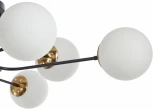 Потолочная люстра на штанге Arte Milano Neapolis-76808 276808/8 BK/GD (220V, шар)