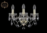 Бра Art Classic 10.21 10.21.3.141.Gd.Sp (220V, хрусталь, подвески, подсвечник, свеча)