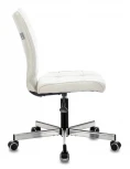 Кресло Бюрократ CH-330M молочный Velvet 20 крестовина металл хром