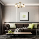 Потолочная люстра Escada Elli 1134/4 4х60Вт E27, металл/стекло, шампань