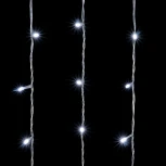 Гирлянда Занавес 2 x 3 м Белый с Мерцанием Белого Диода 220В, 600 LED, Провод Прозрачный ПВХ, IP54