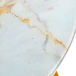 Набор кофейных столиков Tango бежевый мрамор с ножками матовое золото, 2шт Bradex Home RF 0353