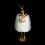 Настольная лампа Loft It Lapine 10315/B White fluff (220V, выключатель, животные)