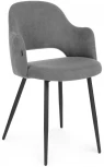 Стул Гутрид прошивка ромбы сзади серый / черный 464872 Woodville