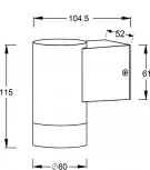 Архитектурная подсветка Oasis Light TUBE 5004-1 Bl (220V, IP44)
