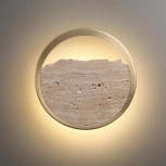 Настенный светильник светодиодный Odeon Light Valley 6625/9WL травертин/акрил/металл IP20 LED 9W 250Лм 3000K 220V (круглые)