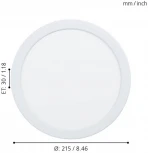 Встраиваемый точечный светильник Eglo Fueva 5 99134 (LED, 220V, круглые)