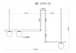 Подвесной светильник MyFar Jenifer MR1070-3P (220V)